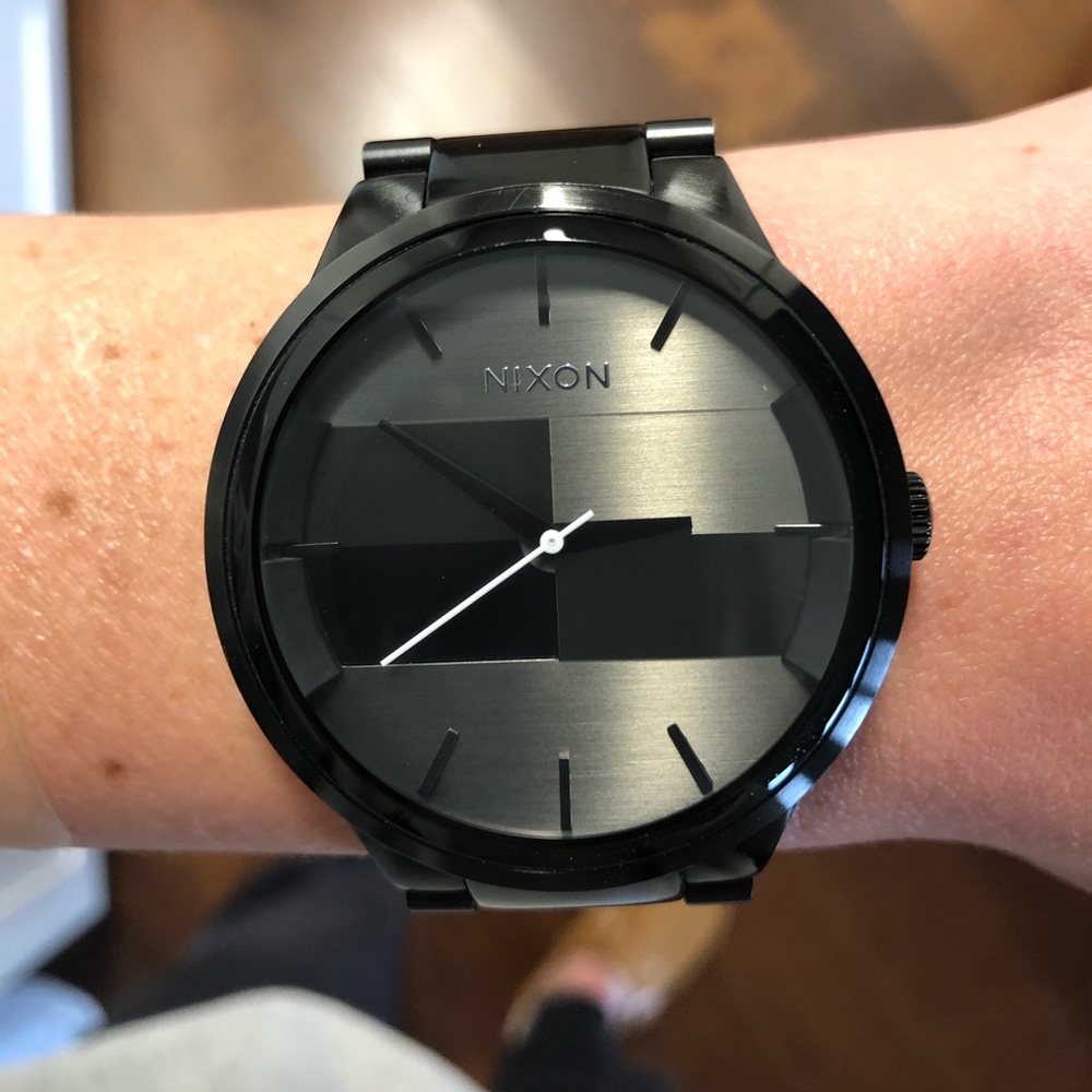Nixon Spencer black steel watch